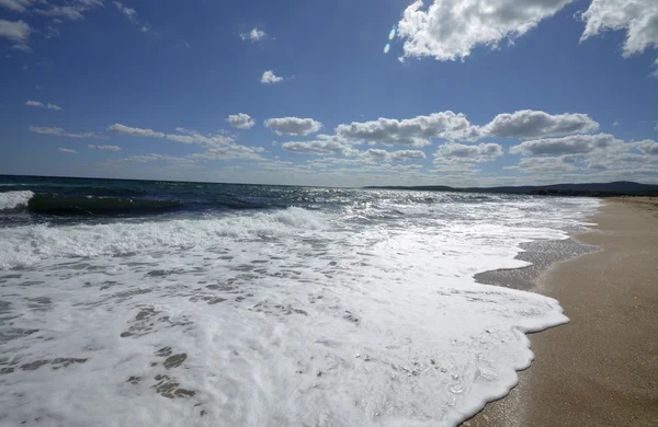 Strand og sjø – stockfoto