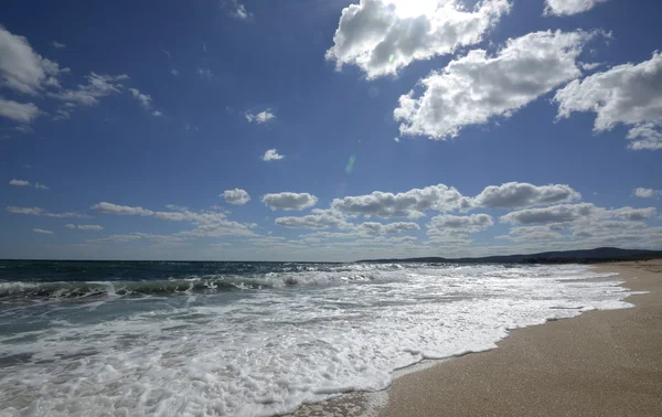 Strand og sjø – stockfoto