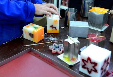 Sofia, Bulgaristan için Noel mum 15 Kasım 2014 yapma