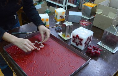 Sofia, Bulgaristan için Noel mum 15 Kasım 2014 yapma