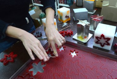 Sofia, Bulgaristan için Noel mum 15 Kasım 2014 yapma