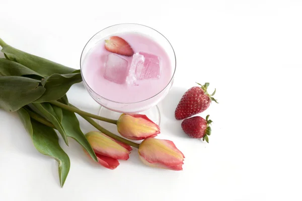 Cocktail de fraises — Photo