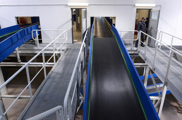 Waste recycling plant. Big plant for processing of household waste in Sofia, Bulgaria on 16 Sept. , 2015