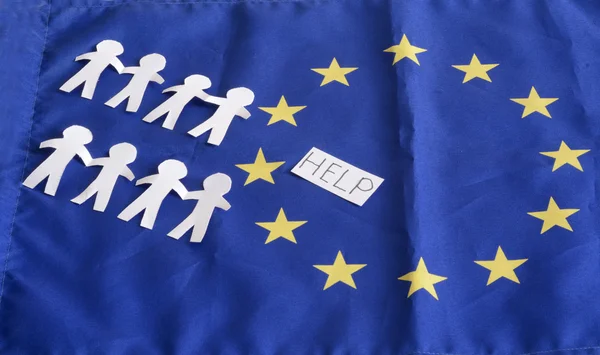 European Union, EU, emigrants, help — Stock Photo, Image