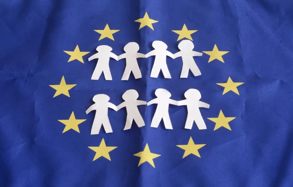 Unione europea, UE, emigranti, aiuto — Foto Stock