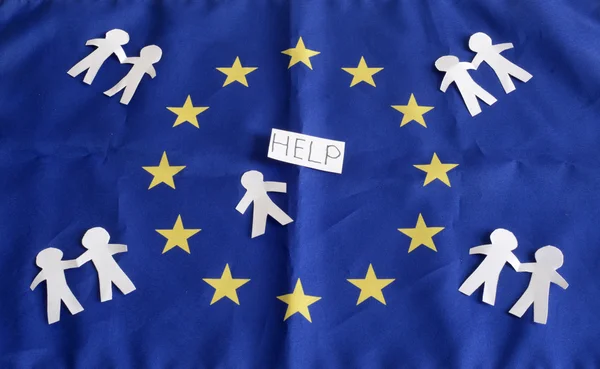 European Union, EU, emigrants, help — Stock Photo, Image