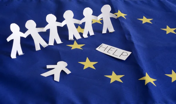 European Union, EU, emigrants, help — Stock Photo, Image