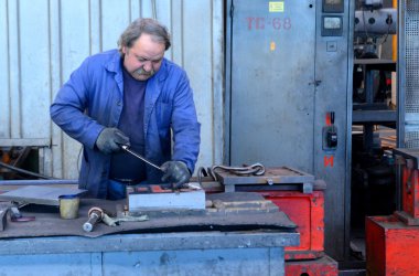 Bir döküm, Stara Zagora, Bulgaristan, 11 Şubat 2014 çalışma