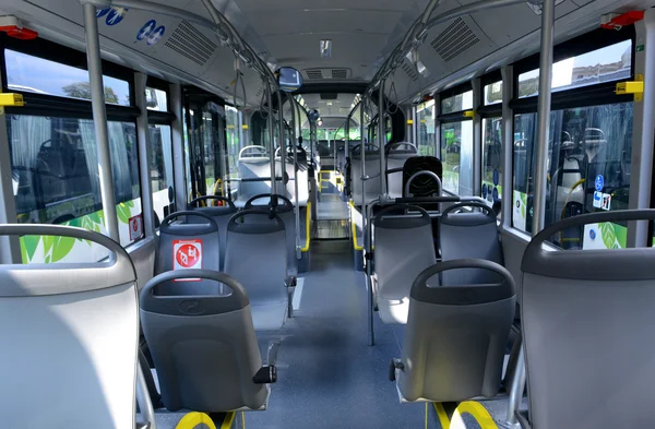 New modern city bus in Sofia, Bulgaria August 26, 2014