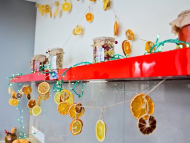  Kithen üzerinde Noel süsleri