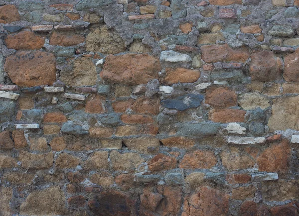 Parede texturizada antiga de pedra em Roma — Fotografia de Stock