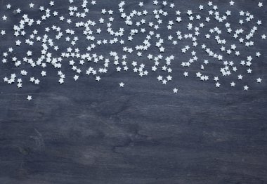 Şeker koyu arka plan üzerinde yıldızlardan