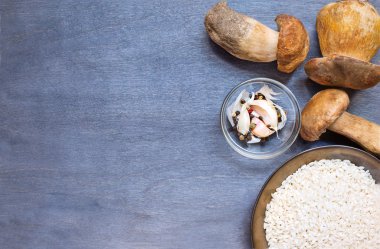 mantar çörek çeşni ve pirinç ile