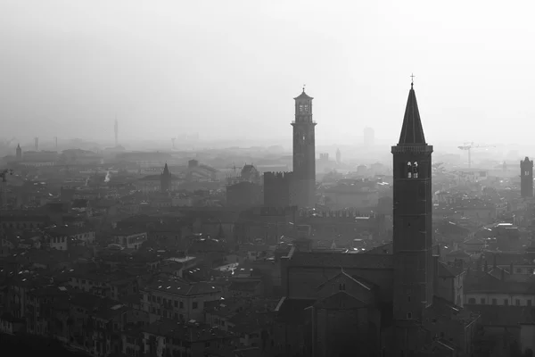 Fog in Verona, Italy — Stok fotoğraf