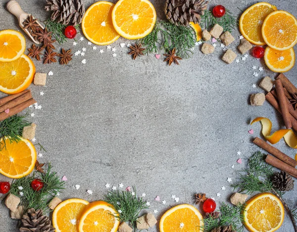 Fondo de fruta de Navidad — Foto de Stock