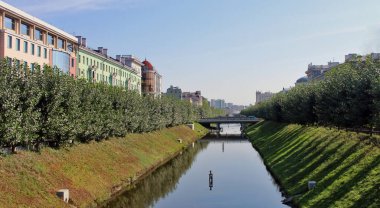 Rusya, Kazan 'ın merkezinde Bulak Nehri ile kanal
