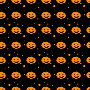 Cadılar Bayramı kusursuz. Siyah arka planda balkabağı. Cadılar Bayramı konsepti