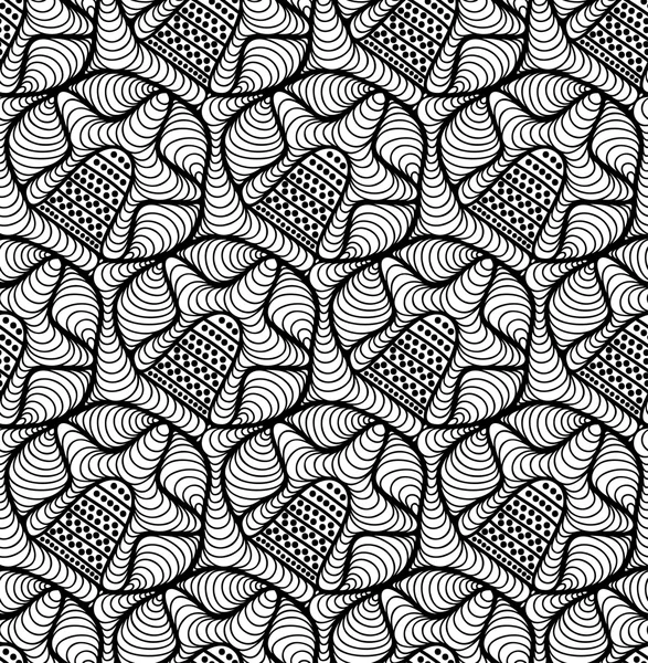 Fond floral vectoriel de lignes tracées — Image vectorielle