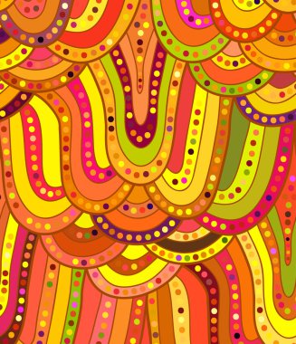 Karalama el çizimlerinin vektör dalga arkaplanı