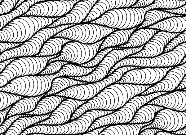 Fond floral de lignes dessinées — Image vectorielle