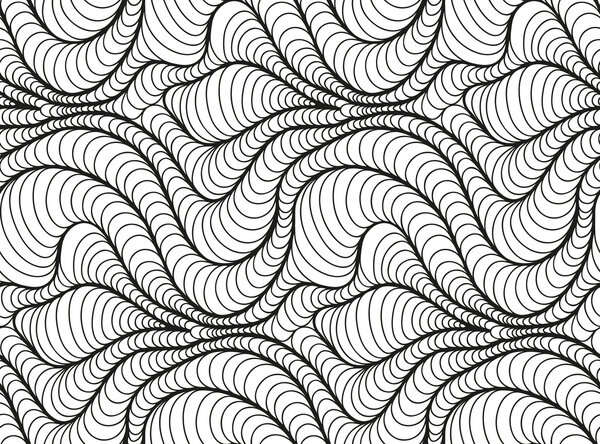 Vector floral background of drawn lines