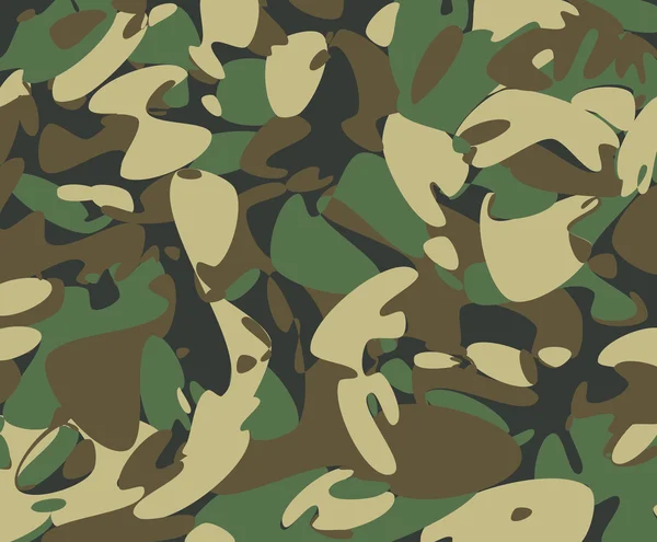 Abstract Vector Military Camouflage Background — Stock Vector