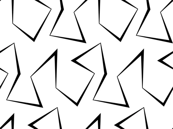 Abstrakt vektor sömlös vit bakgrund av svarta linjer. — Stock vektor