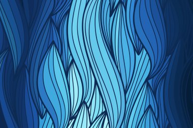 Karalama el çizimlerinin vektör dalga arkaplanı