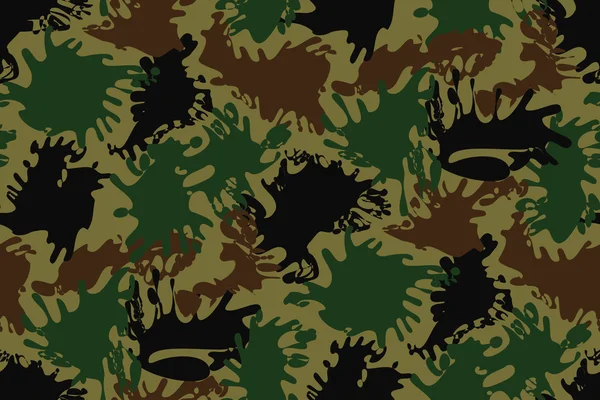 Abstract vector militaire camouflage achtergrond — Stockvector