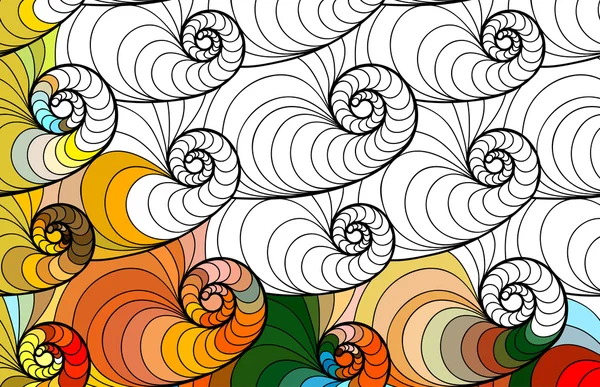Vector abstracte naadloze fantasie patroon hand getrokken ornamenten — Stockvector