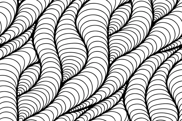 Fond floral vectoriel de lignes tracées — Image vectorielle