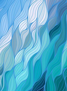 Karalama el çizimlerinin vektör dalga arkaplanı