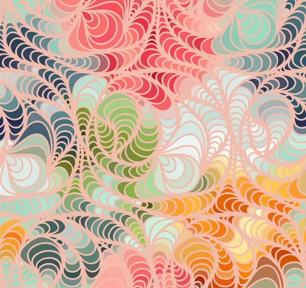 Fond d'onde vectorielle de lignes dessinées à la main doodle — Image vectorielle