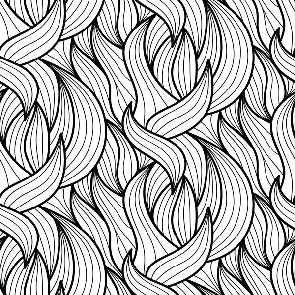 Fond floral vectoriel de lignes tracées — Image vectorielle