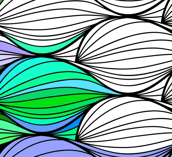 ベクトル抽象的なシームレスなファンタジー パターン手描き飾り — ストックベクタ