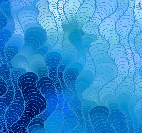 Fond d'onde vectorielle de lignes dessinées à la main doodle — Image vectorielle