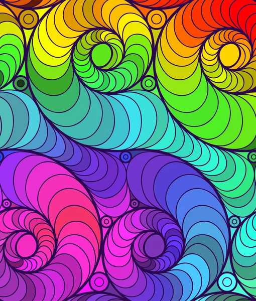 Fundo de onda vetorial de linhas desenhadas à mão doodle — Vetor de Stock