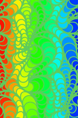 Karalama el çizimlerinin vektör dalga arkaplanı