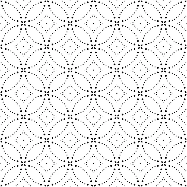 Vector naadloze monochroom geometrische patroon — Stockvector