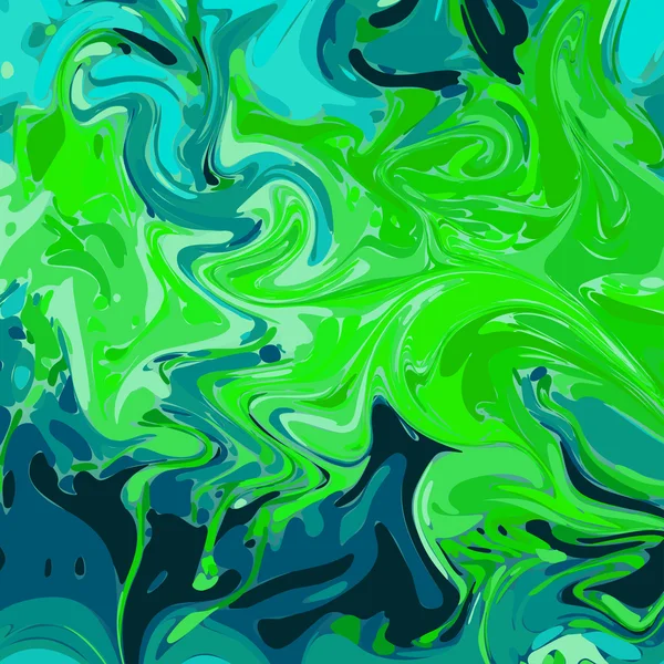 矢量水彩绿色蓝色背景 — 图库矢量图片