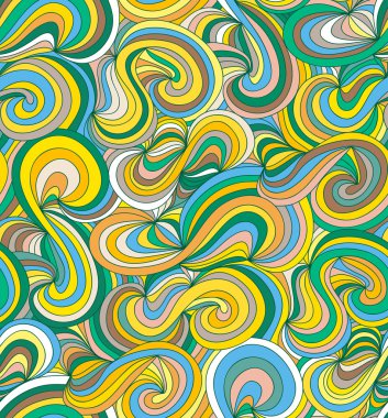 vektör sorunsuz çiçek arka plan çizilmiş çizgiler