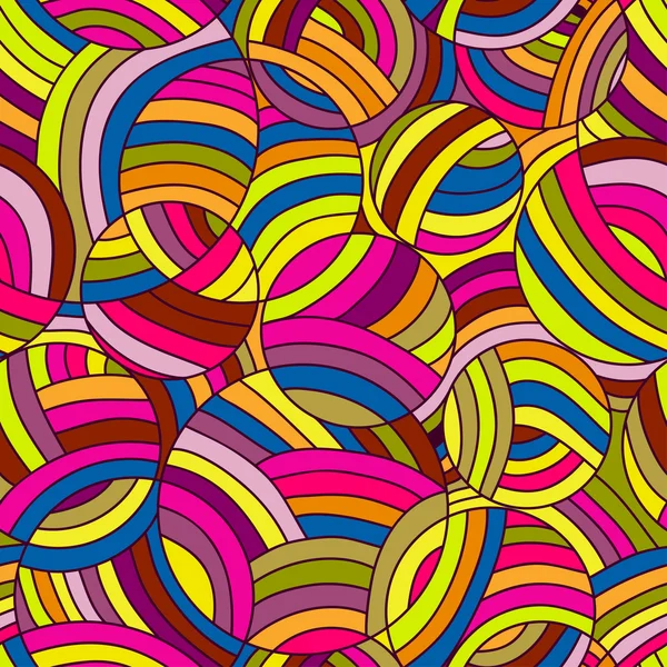 Fondo de onda sin costura vectorial de líneas dibujadas con garabatos — Vector de stock