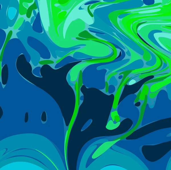 Vector Acuarela Verde Azul Fondo — Vector de stock