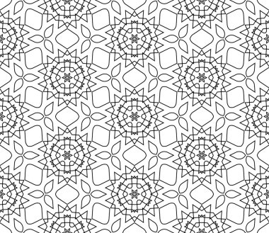 Vektör soyut kesintisiz geometrik İslami duvar kağıdı. 