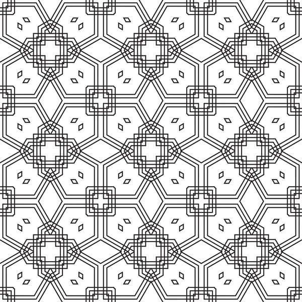 矢量抽象无缝几何伊斯兰壁纸. — 图库矢量图片
