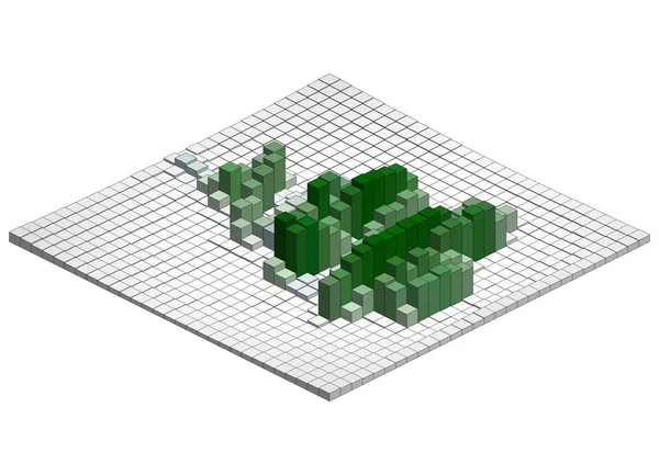 Gráfico isométrico de vectores — Archivo Imágenes Vectoriales