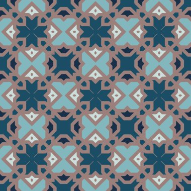 Vektör soyut kesintisiz geometrik İslami duvar kağıdı. 