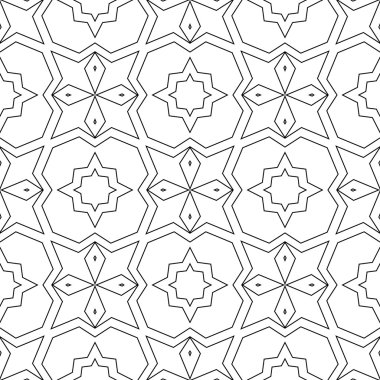 Vektör soyut kesintisiz geometrik İslami duvar kağıdı. 