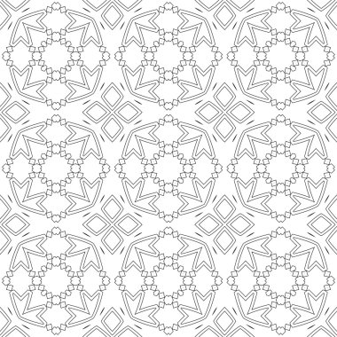 Vektör soyut kesintisiz geometrik İslami duvar kağıdı. 