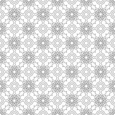 Vektör soyut kesintisiz geometrik İslami duvar kağıdı. 